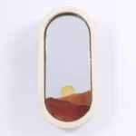 آینه همراه غروب نارنجی
