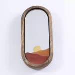 آینه همراه غروب نارنجی - تصویر 2
